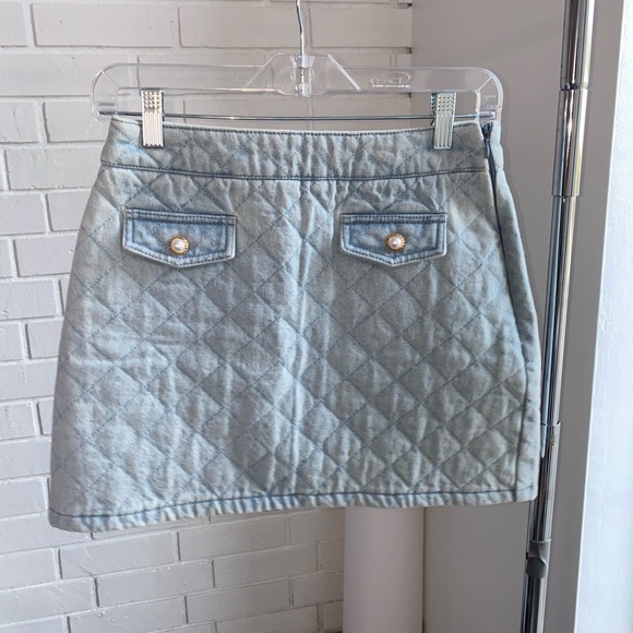 Quilted Denim Bomber and Skirt - Picture 5 of 6
